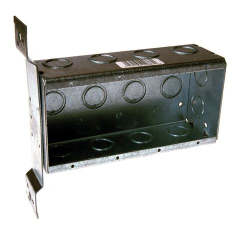 4 gang shallow metal box|4 gang outdoor outlet box.